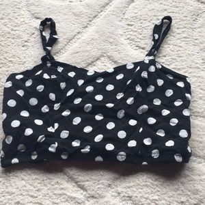 Polka dot crop top